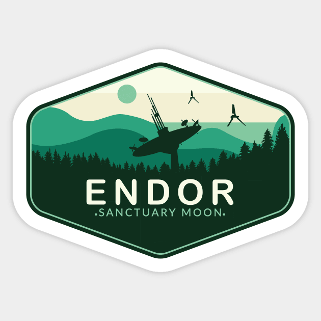 Endor Sanctuary Moon Sticker by Space Club